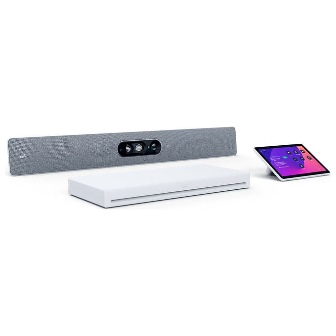 Cisco CS-KIT-EQ-4K-K9 Room Kit EQ PTZ 4K Sistema di videoconferenza di gruppo Risoluzione 5K Ultra HD 60 fps Zoom ottico 20x Grigio