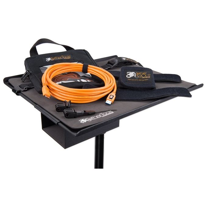 Tether Tools PRTK54 TetherBoost Pro Cavo USB-C a Micro-B 9,40 m con Controller di Potenza Integrato e TetherGuard colore Arancione