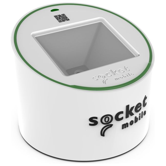 Socket Mobile, Lettore Codici a Barre Fisso 1D-2D, Wireless Bluetooth, Bianco