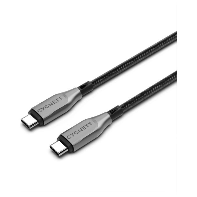 Cygnett CY4678PCTYC Cavo USB C a USB C 3 m Ricarica Rapida 100 W 480 Mbps colore Nero Argento