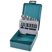 Makita D-42204 Set di frese svasatore HSS 6 pezzi 90° codolo rotondo per M3 M10 colore Nero