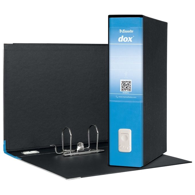 Esselte D26201 DOX 2 Registratori a Leva Formato Protocollo Dorso 8 cm Blu Chiaro