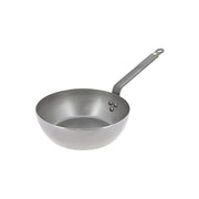 DE BUYER 5614.24 Mineral B Padella Profonda in Ferro 24 cm 2.5 L per Tutti i Piani di Cottura incluso Induzione colore Nero