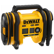 Dewalt DCC018N-XJ Gonfiatore 18V XR con Manometro Digitale Pressione Max 11 bar Alimentazione 12V e 240V colore Nero Giallo