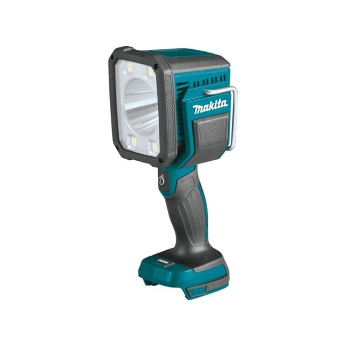 Makita DML812 Torcia LED 14.4V 18V 1250 lm Testa Orientabile 90° con Gancio Staffa colore Nero