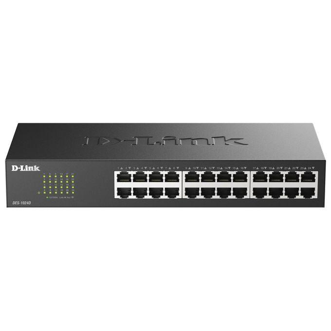 D-link switch 24 porte lan 10-100m desktop