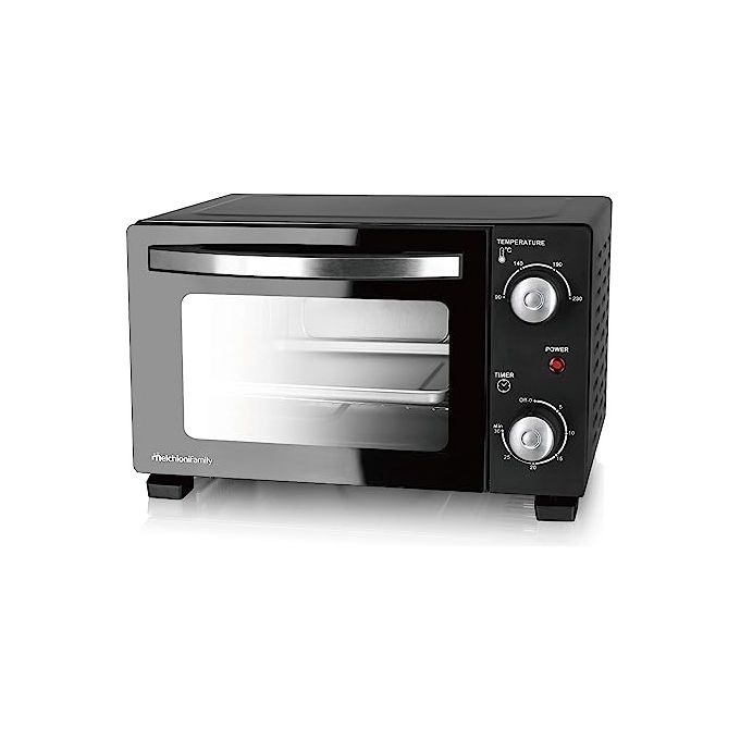 Melchioni 118380035 Devil Fornetto elettrico 11 L 800 W termostato 230 °C timer 30 min colore Nero