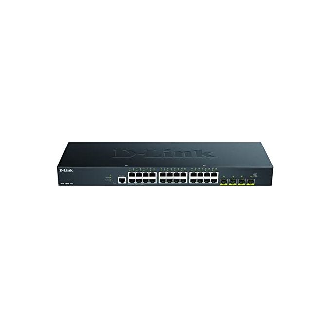 D-Link DGS-1250-28X-E Switch Smart Managed 24 Porte Gigabit 4 Porte 10G SFP+ Layer 3 Montabile Rack colore Nero