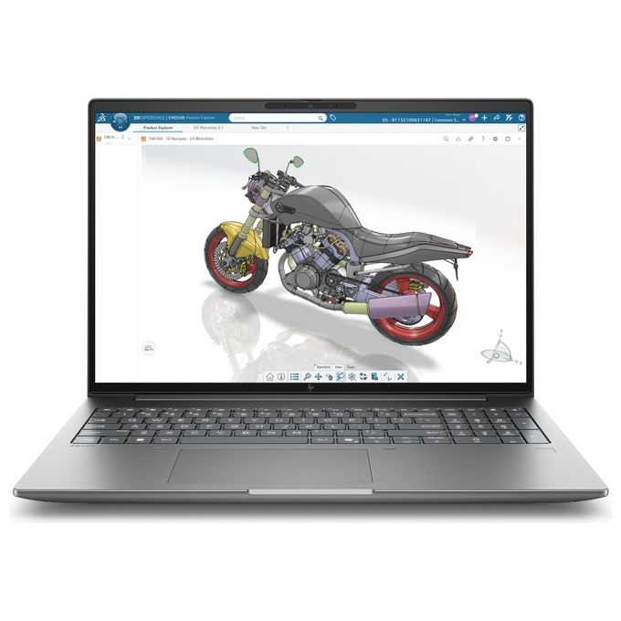 HP DK1K8ET ZBook X G2i Laptop Mobile Workstation Intel Core Ultra 9 386H 16'' WUXGA 32 GB DDR5 1 TB SSD NVIDIA RTX PRO 3000 Blackwell Wi-Fi 7 Windows 11 Pro colore Argento