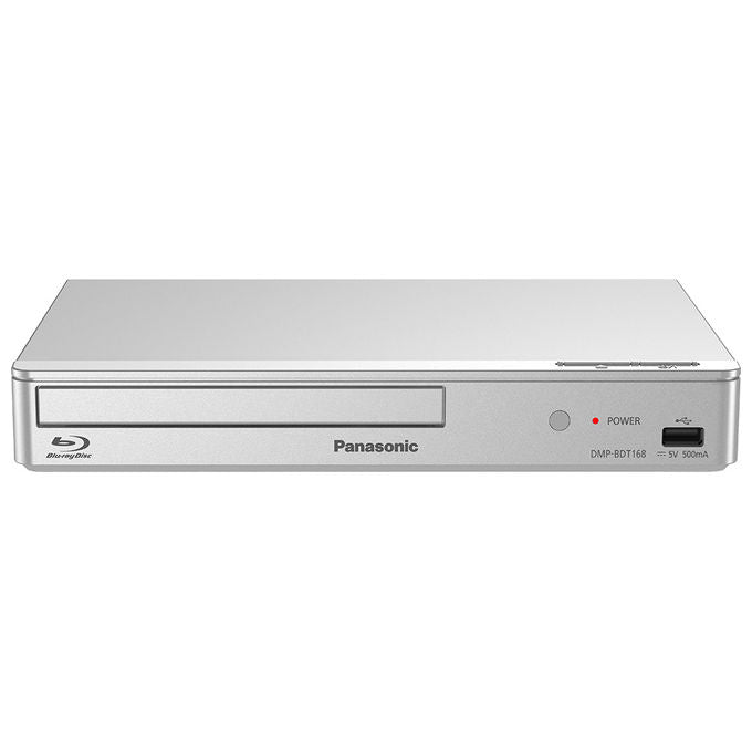 Panasonic DMP-BDT168AG Lettore Blu-ray Full HD 3D con Riproduzione USB e Audio Hi-Res Formati FLAC MKV MP4 DSD Supportati colore Argento