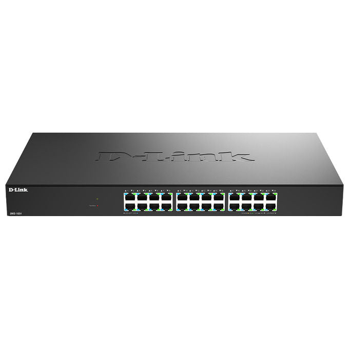 D-Link DMS-1024 Switch Non Gestito 24 Porte 2.5G Ethernet (100-1000-2500) QoS Jumbo Frames colore Nero