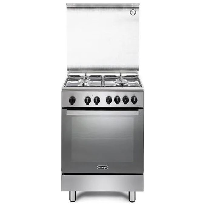 De'Longhi DMX64LSG Cucina a gas 4 fuochi forno elettrico ventilato 69 L 9 funzioni Classe A (87x60x60 cm) colore Inox