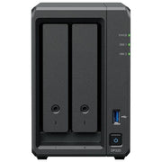 Synology DP320 DP320 NAS Desktop con Processore AMD R1600 8 GB RAM 16 TB su 2 HDD SATA Supporto RAID 2 Porte LAN USB 3.2 colore Nero