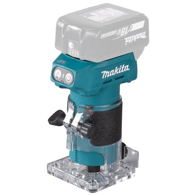 Makita DRT52Z Fresatrice a Batteria 18V Brushless 30000 min⁻¹ 580 W 6 mm LED colore Nero