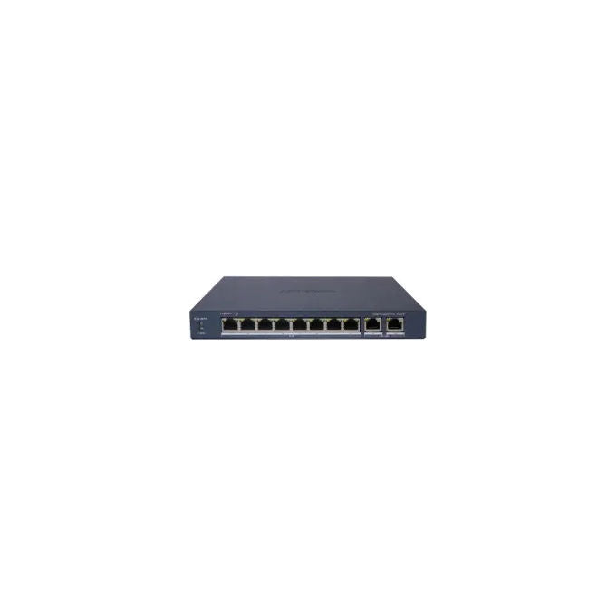 Hikvision DS-3E1510P-EIV2 Switch Smart Managed 8 Porte PoE Gigabit 10 Porte RJ45 2 Uplink 110 W colore Grigio