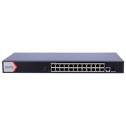 Hikvision Switch di Rete Gestito 26 Porte Gigabit Ethernet PoE+ Grigio