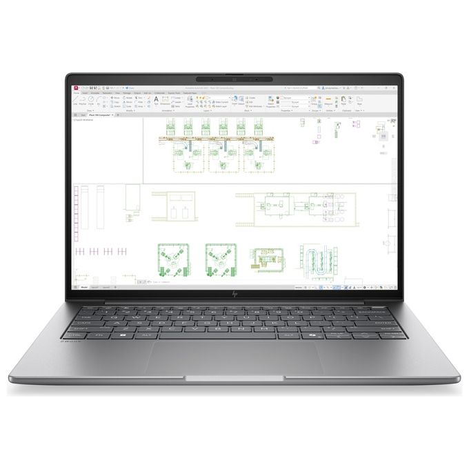 HP DS3W9AT ZBook 8 14 G2i AI Workstation Mobile Copilot+ PC Laptop 14'' WUXGA Intel Core Ultra 7 48 GB DDR5 SSD 1 TB NVMe NVIDIA RTX PRO 500 6 GB Wi-Fi 7 Windows 11 Pro colore Argento