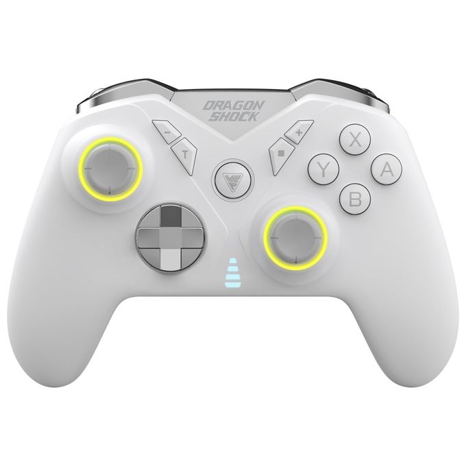 Dragonshock DSCPNSW-WH Nebula Pro Gamepad Wireless Bluetooth con Retroilluminazione RGB e Pulsanti Programmabili colore Bianco