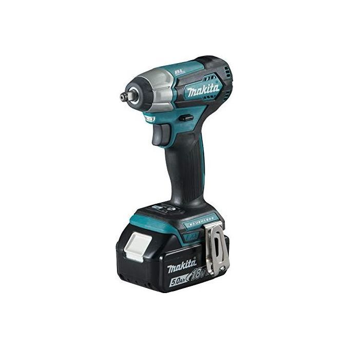 Makita DTW180RTJ Avvitatore ad impulsi a batteria 18V 3-8'' 180 Nm con 2 batterie 5,0Ah e caricabatterie colore Nero