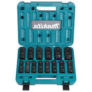 Makita E-16586 Set di chiavi a bussola udaristiche 14 pezzi 1-2'' 10-32 mm colore Nero Verde