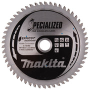 Makita E-16760 EFFICUT Lama per sega circolare 165 x 20 mm 54 Z per alluminio colore Nero