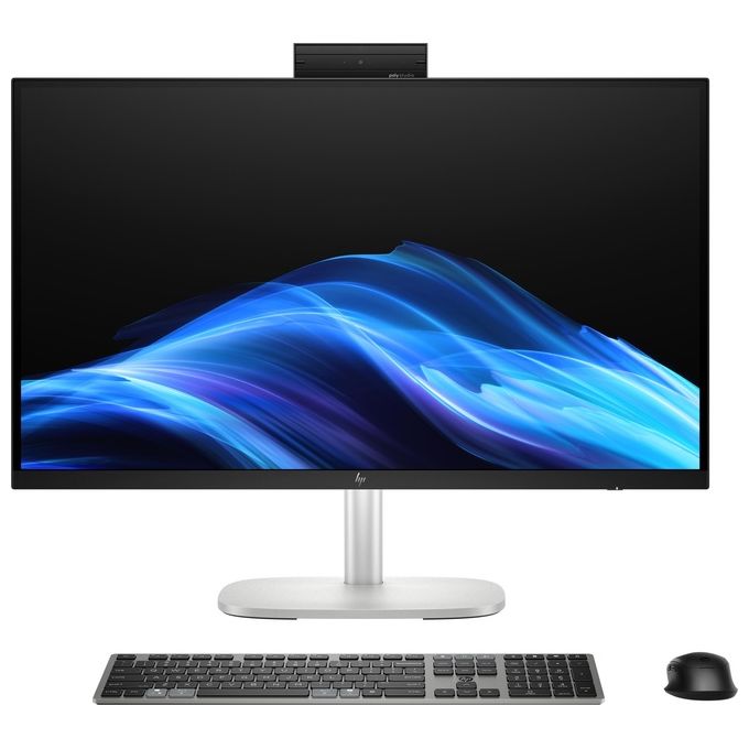 HP E07KKAT All-in-One PC Intel Core Ultra 7 24 GB DDR5-SDRAM 2560 x 1440 Pixel 27'' Wi-Fi 7 Bluetooth 5.4 Windows 11 Pro colore Argento
