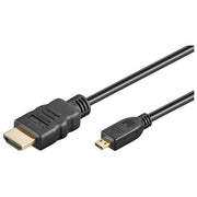 Goobay 31943 Cavo HDMI High Speed con Ethernet HDMI Tipo A Micro HDMI Tipo D 3 m colore Nero