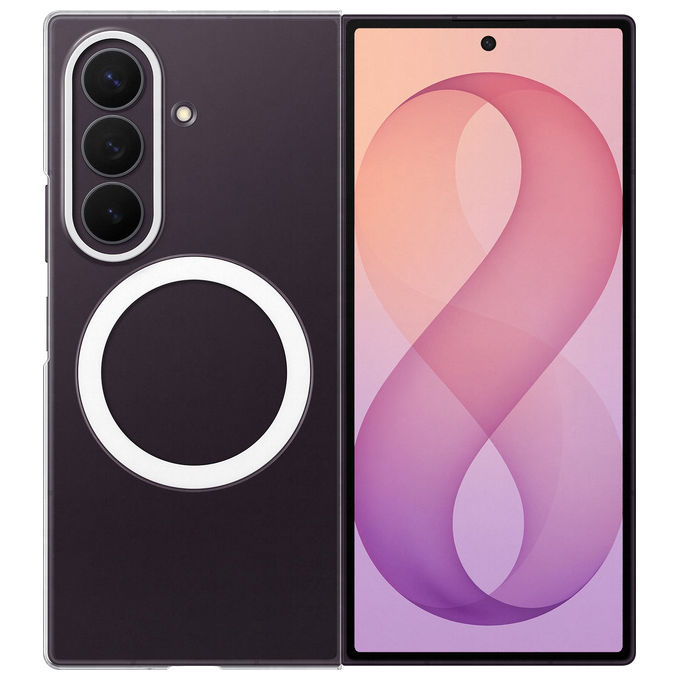Samsung EF-CF976CTEGWW Cover per Galaxy Z Fold8 Ultra Clear Magnet Case con Protezione Anti-Graffio e Magnete Integrato colore Trasparente