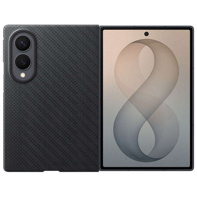 Samsung EF-KF971SBEGWW Cover in Fibra di Carbonio per Z Fold8 con Magnete Integrato colore Nero