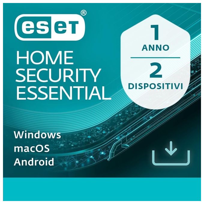 Eset EHSP-N1-A2-BOX HOME Security Premium Antivirus 1 Licenza 2 Dispositivi 1 Anno Codice in Scatola