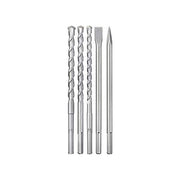 KWB 49194005 Set Punte e Scalpelli SDS-max 5 pz Ø 18 20 25 mm per Martello Demolitore in Valigetta