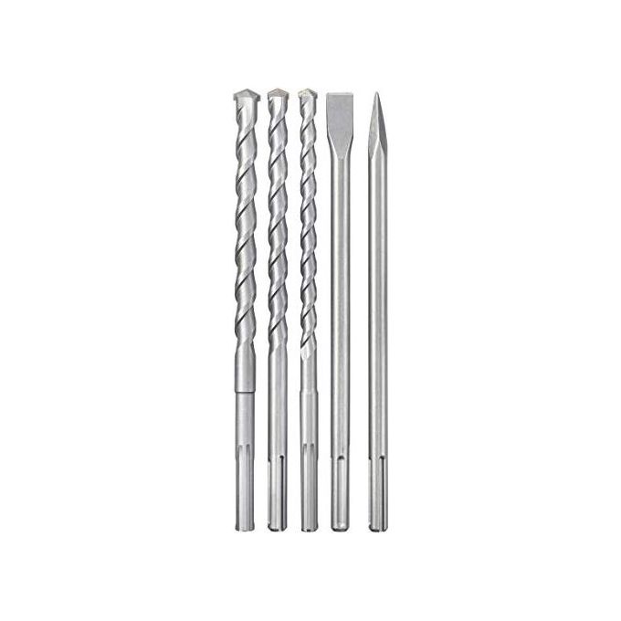 KWB 49194005 Set Punte e Scalpelli SDS-max 5 pz Ø 18 20 25 mm per Martello Demolitore in Valigetta