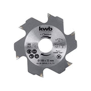 Einhell 49758941 Lama per Fresa a Lamelle Metallo Duro 100 mm diametro attacco 22 mm spessore 4.0 mm 6 denti
