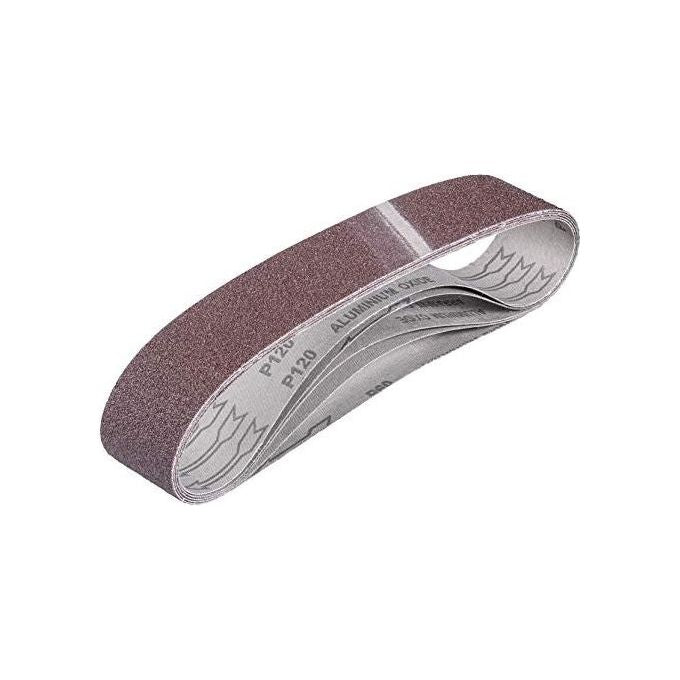 Einhell 49910805 Set 5 Nastri Abrasivi per Levigatrice a Nastro 50x686 mm Grana P60 P80 P120 Legno Metallo