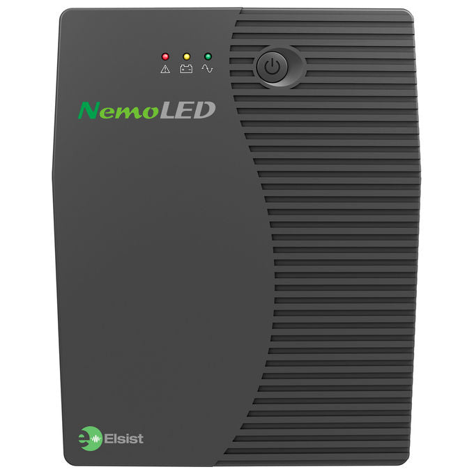 Elsist NEMOLED120 NemoLED Gruppo di Continuita' A Linea Interattiva 1200 VA 480 W 2 Prese AC Tipo F Batteria 12 V 9 Ah colore Nero