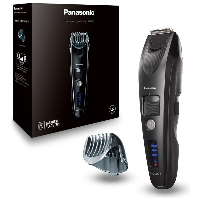 Panasonic ER-SB40-K803 Regolabarba Cordless 20 Impostazioni 0,5-10 mm Motore Lineare Impermeabile IPX7 Autonomia 60 min colore Nero