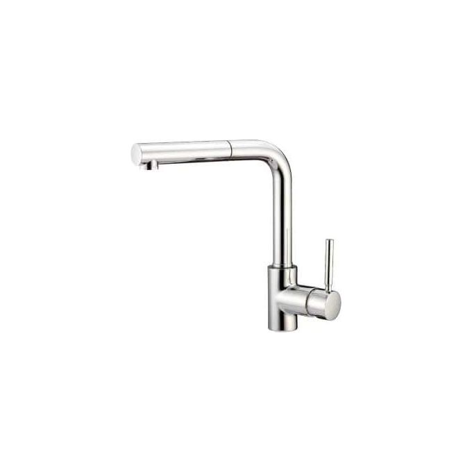 Crolla 7740 BO HARRY Miscelatore da cucina monocomando con doccia estraibile e bocca girevole colore Bianco Opaco