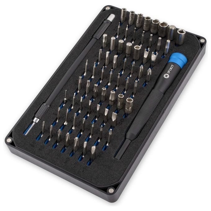 IFixit IF145-299-4 Mako Set Punte da Cacciavite di Precisione 64 bit 4 mm Acciaio S2 colore Nero
