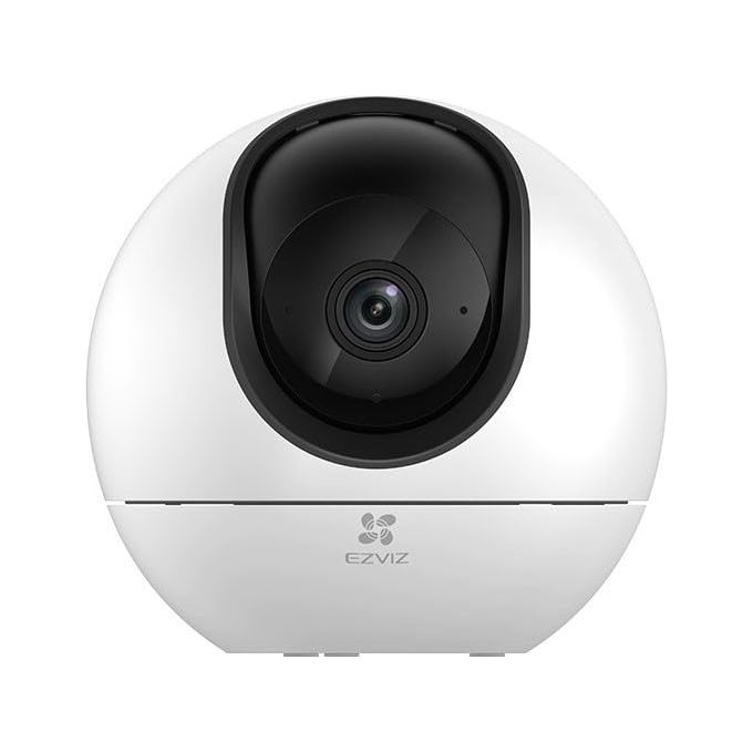 Ezviz OB03635 H6 Telecamera IP motorizzata da interno 3K PTZ 360° Wi-Fi Dual Band rilevamento IA audio bidirezionale colore Bianco