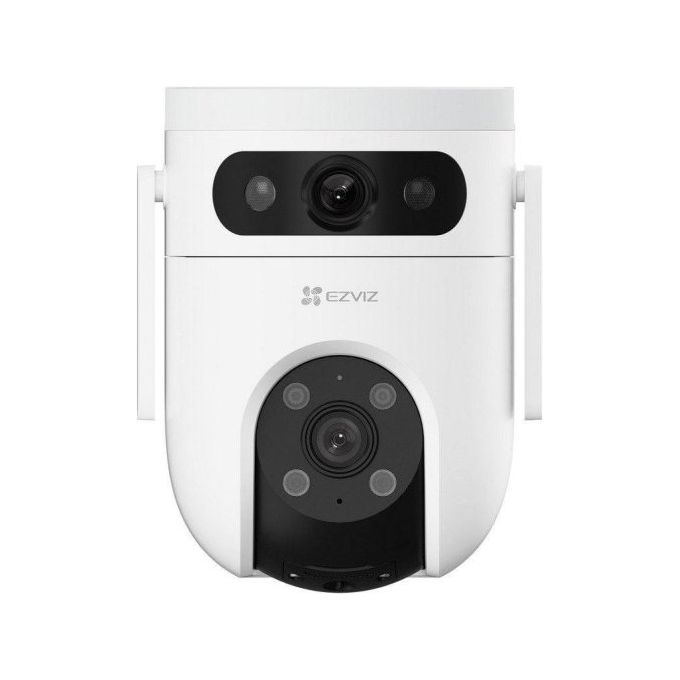 Ezviz CS-H9C-R100-8H33WKFL H9c Telecamera IP da Esterno Doppio Obiettivo 2K Wi-Fi Visione Notturna 30 m MicroSD 512 GB colore Bianco