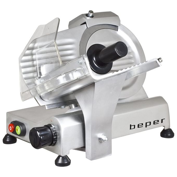 Beper 8002195223051 Affettatrice Elettrica 132 W Diametro Lama 19,5 cm Spessore Taglio 0-15 mm colore Alluminio