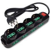 Tecnoware Power Systems Multipresa Power Cleaner 12 4 Uscite Schuko-Italia 8 Uscite Italia 10-16A Interruttore Luminoso 1.5mt Nero
