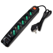 Tecnoware Power Systems Multipresa Power Cleaner 5 5 Uscite Italia-Schuko 1 USB-A  1 USB-C Power Delivery e Quick Charger 3.0 Nero