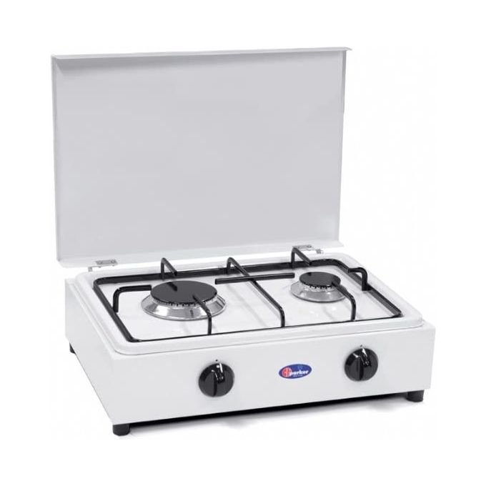 Parker FO200CGPM Fornello a Gas Metano 2 Fuochi 45 cm Bruciatori Pyral N2 Piano Removibile colore Bianco