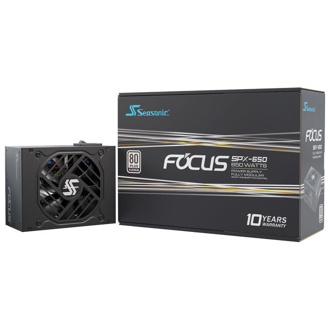 Seasonic FOCUS-SPX-650 FOCUS-SPX-650 Alimentatore 650 W 80 PLUS Platinum CFX Totalmente Modulare colore Nero