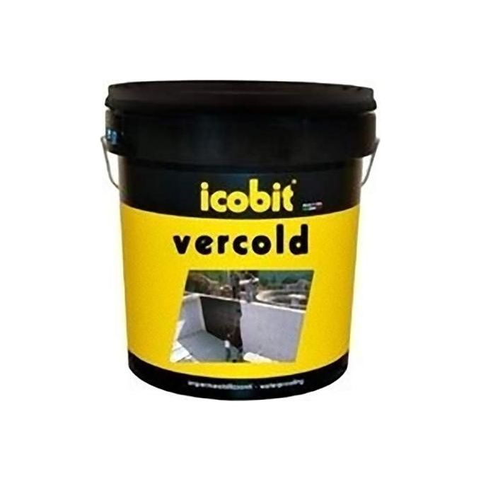 Icobit FRASCHE-008054 Vercold Asfalto a Freddo Impermeabilizzante Primer Antipolvere 10 Kg colore Nero