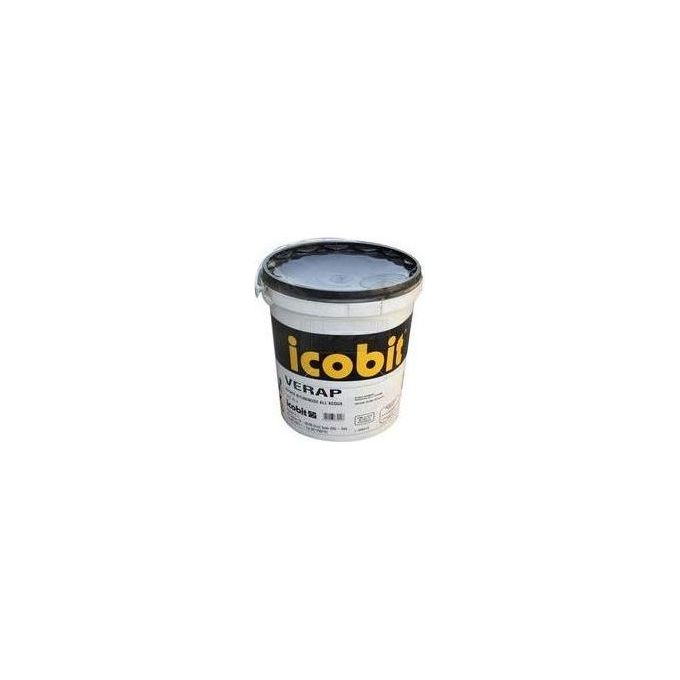 Icobit VERAP Primer Bituminoso Monocomponente in Emulsione Acquosa 15 Kg Impermeabilizzante colore Nero