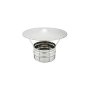 ZINCO GROUP Fumaiolo Fisso Cappello Cinese Acciaio Inox 304 AISI Attacco Femmina Diametro 8 cm