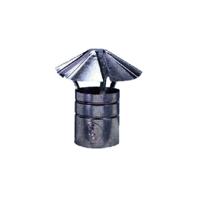Generico Fumaiolo Fisso a Cappello Zincato diametro 12 cm