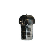 GENERICO Fumaiolo Ventolino Tondo Aspiratore Eolico Acciaio Inox AISI 304 AISI 430 Diametro 13 cm